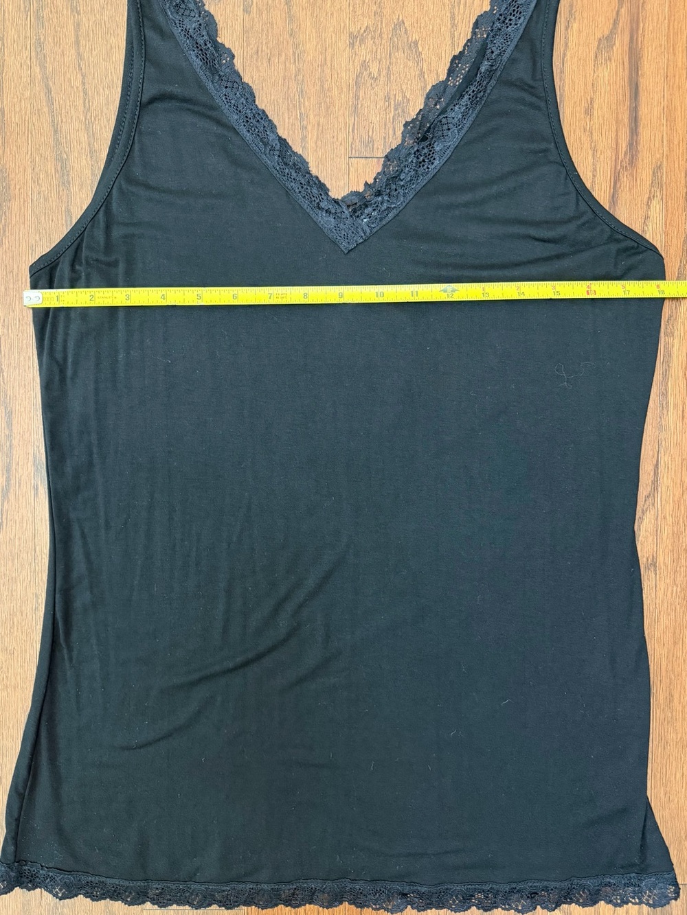 Monoreno Black Lace-Trim V-Neck Camisole Tank Extender NWT - Picture 4 of 6